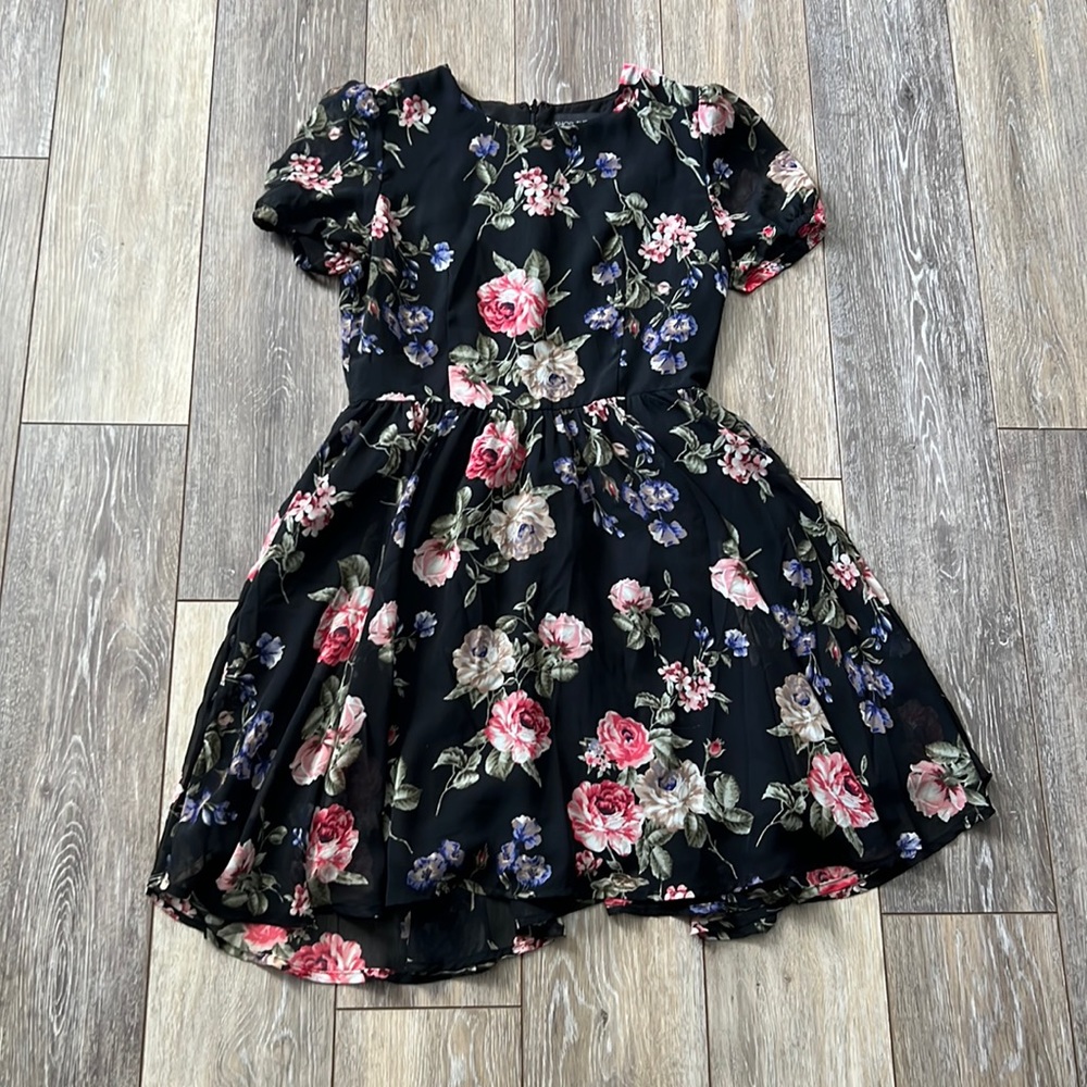 Shop the trends black floral dress